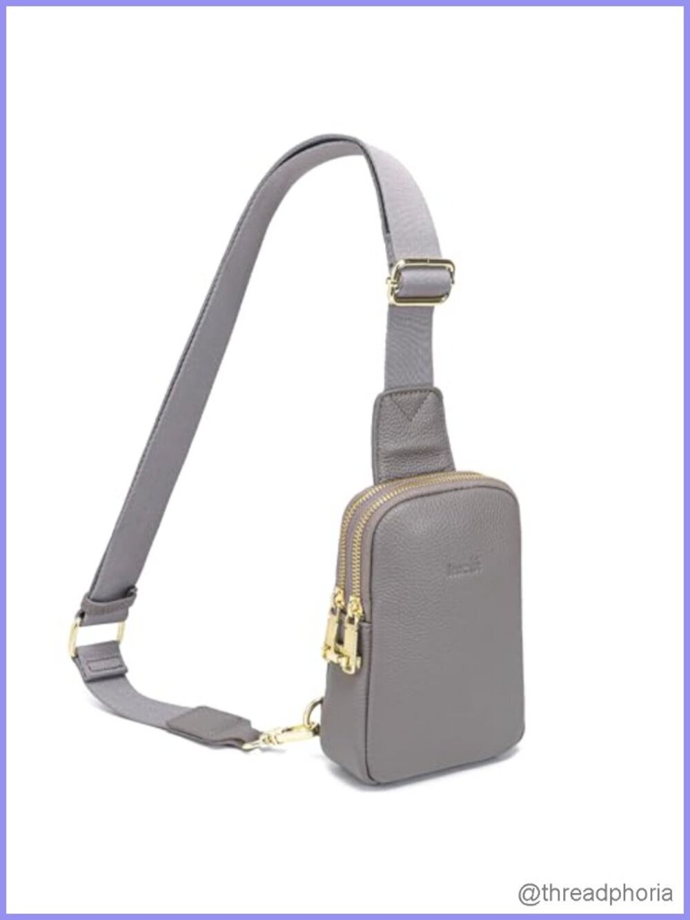 Genuine Leather Anti Theft Crossbody Bag Sling Travel Purse with Card Slots